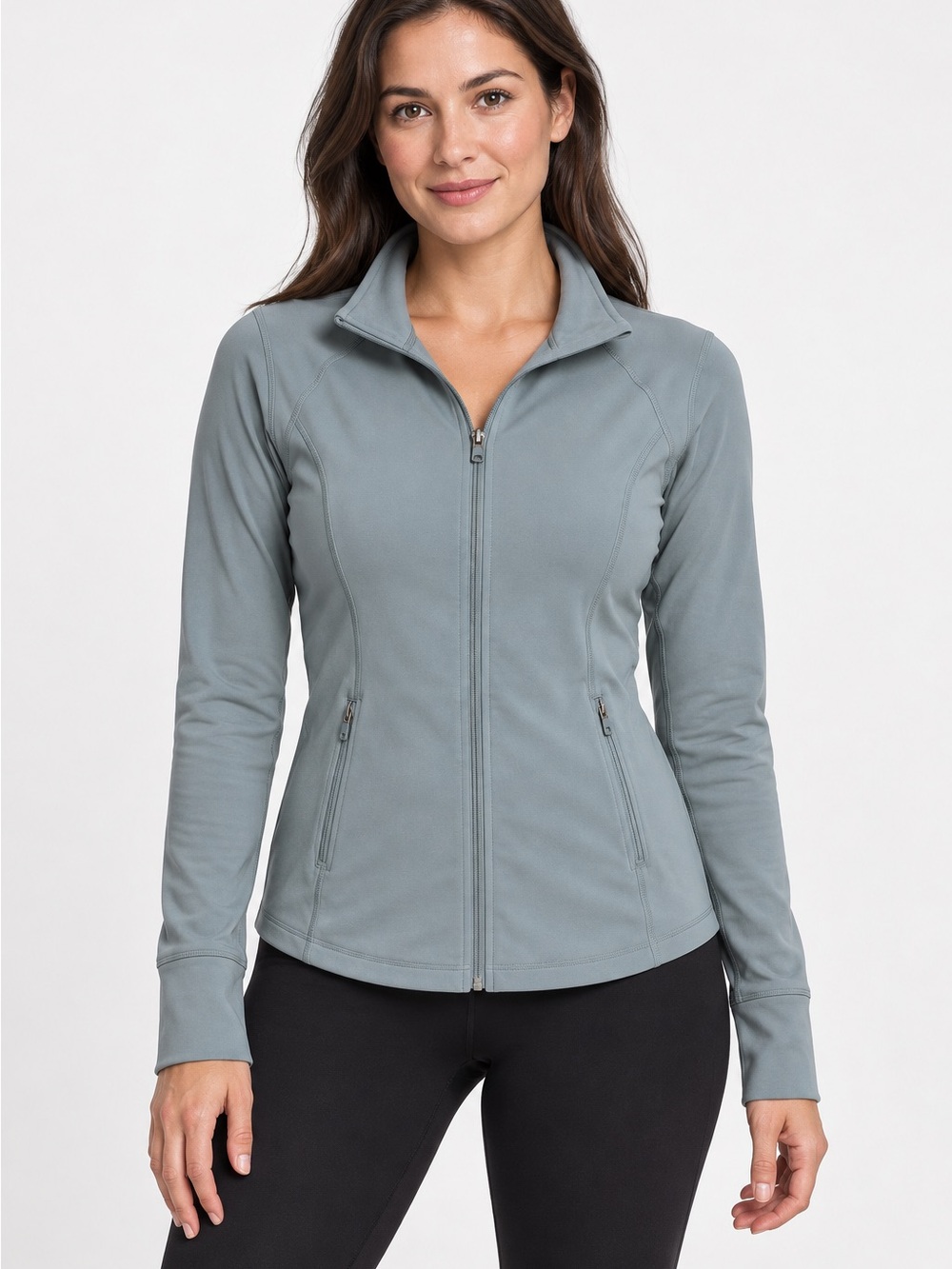 NWOT Jockey Women's Zip-Front Jacket in Slate
